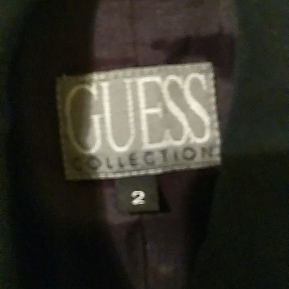 Vintage Guess Jeans Dark Blue Ladies Jacket Size 2 Excellent Condition - Picture 3 of 7